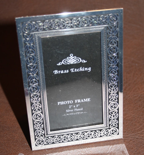 Silver plated photo frame - plated,