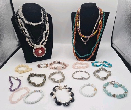 Job lot gemstone jewellery - job,