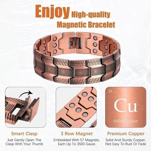 Pure copper bracelet - copper,