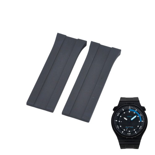 26x22mm black rubber watch - black,