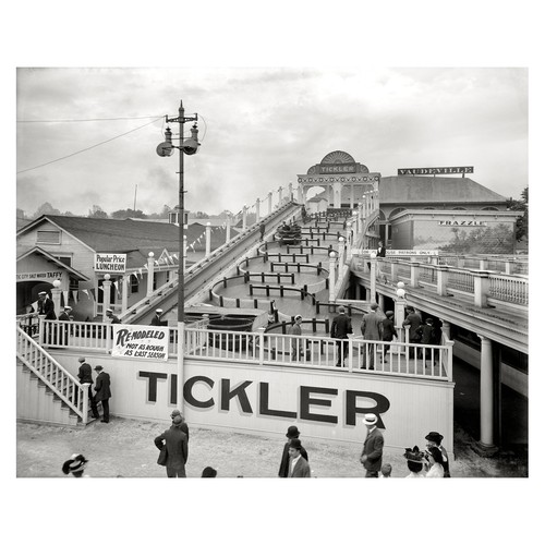 Vintage amusement park poster - vintage,