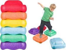 6-Piece Toddler Stepping Stones Non-Slip Balance Set for Indoor & Outdoor Play