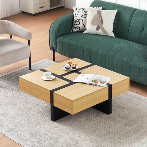 Square coffee table drawers - square,
