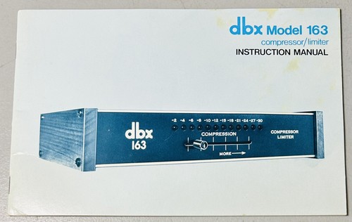 Vintage original dbx - dbx, model