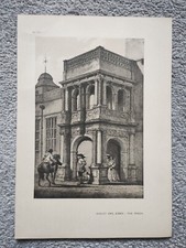 Audley End, Essex - The Porch - Antique Print - 1906