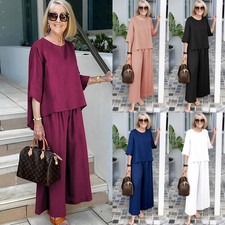 Ladies Co-ord Set Summer Baggy