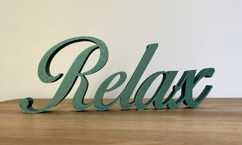 Green relax word - green,