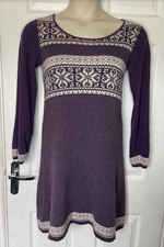 Fat Face Purple Fair Isle Knit