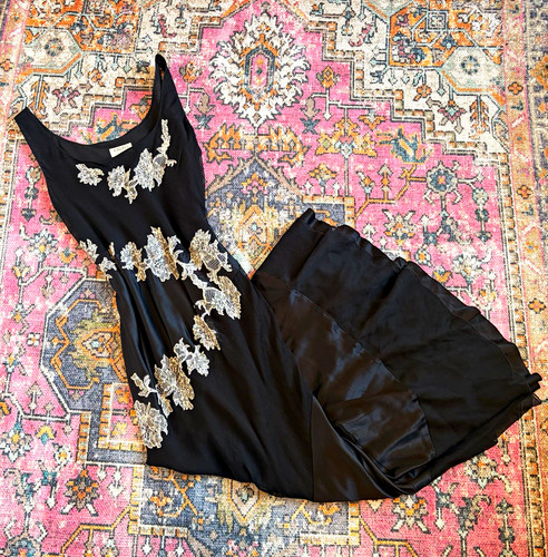 Vintage kaliko 100 silk black - vintage,
