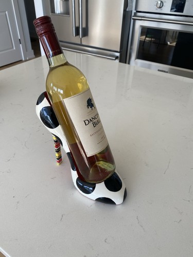 Wine bottle holder high - wine, heel
