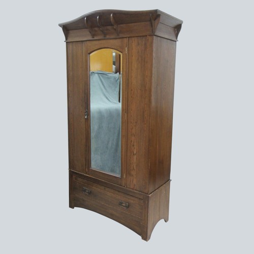 Antique oak mirror front - oak,