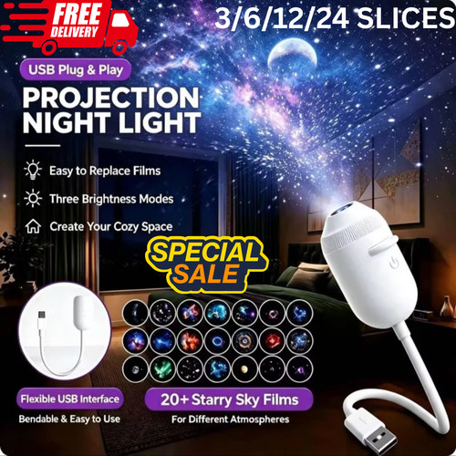 2in galaxy projector night - 2in-1,