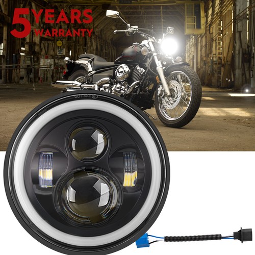 Motorbike led headlight black - motorbike,