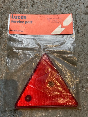 Lucas red trianangle reflector - lucas,