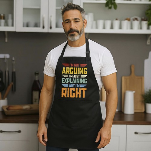 Mens black cooking - mens, apron