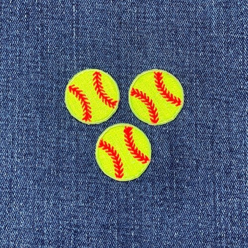 Pack softball applique patch - 3-pack,