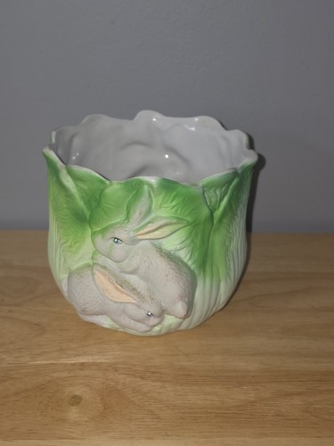 Vintage ceramic rabbit - vintage, planter
