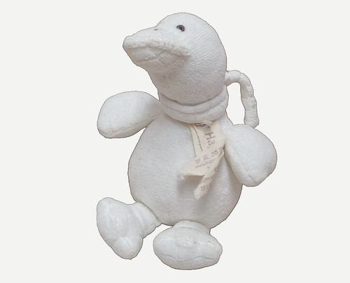 Happy horse white plush duck - happy,