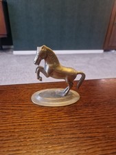 Vintage Rearing Brass Horse 4"