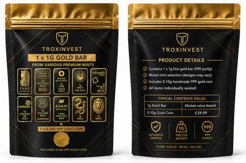 Gold 999 fine - 999.9, bullion
