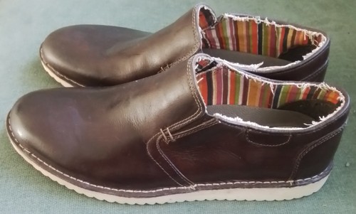 Mens brown leather - leather, casual
