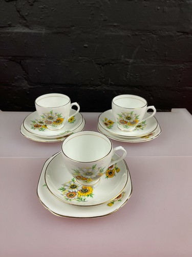 Diamond china tea - 3, trios