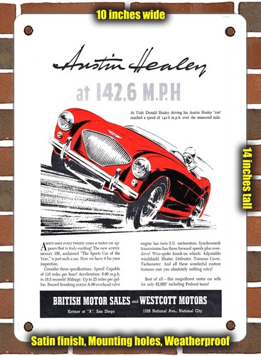Metal sign 1954 austin - sign,