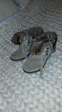 Marco Tozzi Platform Beige Boots .size 7.5