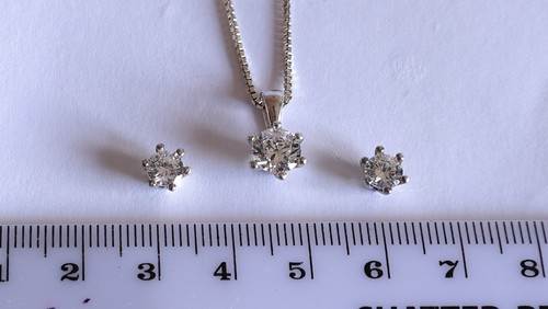 Vintage silver diamonique - silver,