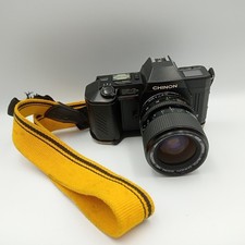 Chinon CP-7m SLR 35mm Film Camera, 35-70mm f3.5-4.5 Zoom Lens Power Tested Only