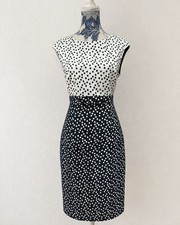 Phase Eight Black White Polka