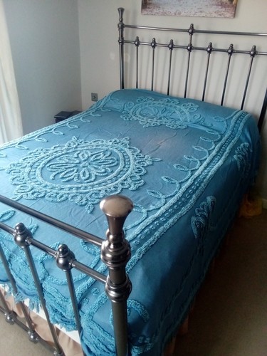 Vintage blue candlewick - vintage,
