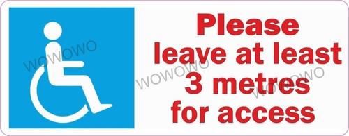 Disabled access stickers - access,