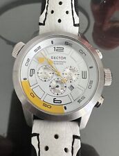 Gorgeous Italian SECTOR Oversize 48mm Men's Quartz Chronograph Watch New Battery