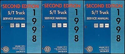 1998 chevy s10 - shop, manual
