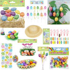 EASTER DECORATION BUNDLE JOY GLITTER EGGS CARROT BUNNYS BIRD NEST