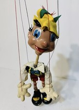 VTG PELHAM Walt Disney Pinocchio Marionette Figurine Puppet 1962 EXTRA BIG NOSE