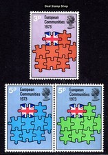 GB 1973 Britain's Entry to EU European Community SG919 - 921 Unmounted Mint MNH
