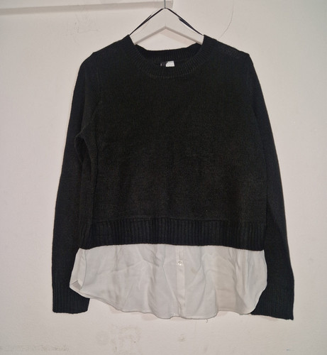 Women black knit - knit, round