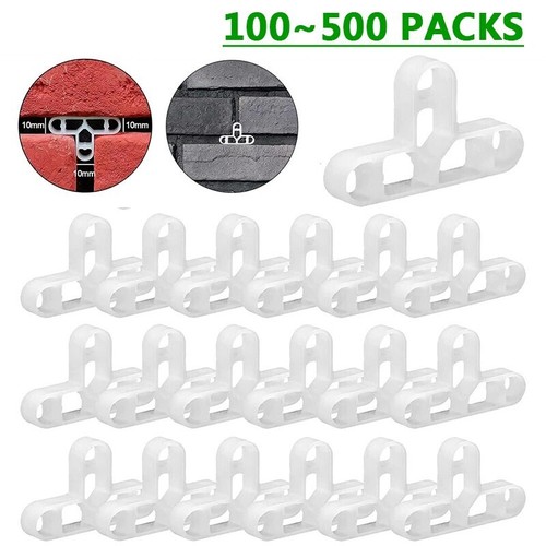 10mm white plastic brick - white,