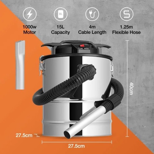 Vonhaus 15l ash vacuum - 15l,