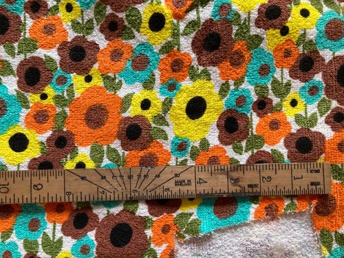 Vintage printed towelling