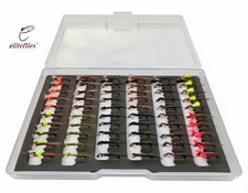 eliteflies 60 Competition BARBLESS Muskins box fly fishing flies nymphs trout