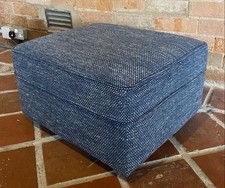 Alstons Lowry Footstool Blue RRP £395 - Ex Showroom Demo New