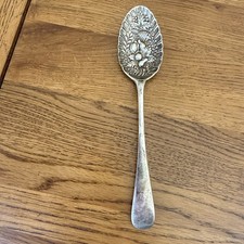Antique Silver Plated Embossed