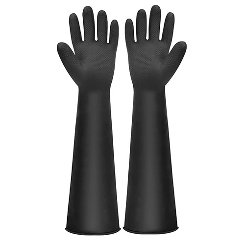 Long rubber gloves - rubber, gloves,