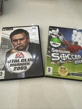 Total Club Manager 2005 & Sensible Soccer 2006 Bundle. Complete Boxes & Manuals.