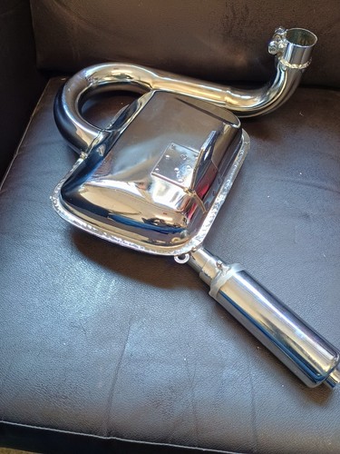 Chrome vespa exhaust - chrome, px