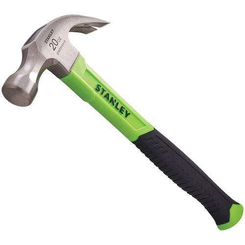 Stanley fibreglass vis claw - stanley, hi-vis
