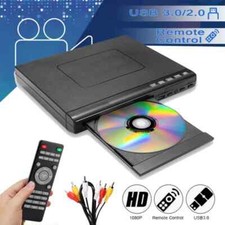 DVD Player Multi Region Free with Remote Control USB3.0/2.0 Port CD MP3 Portable